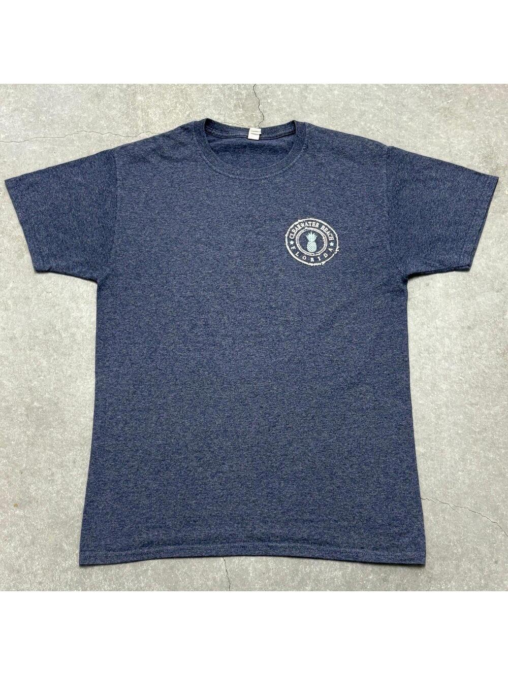 JERZEES Clean Water Beach Florida Logo T Shirt